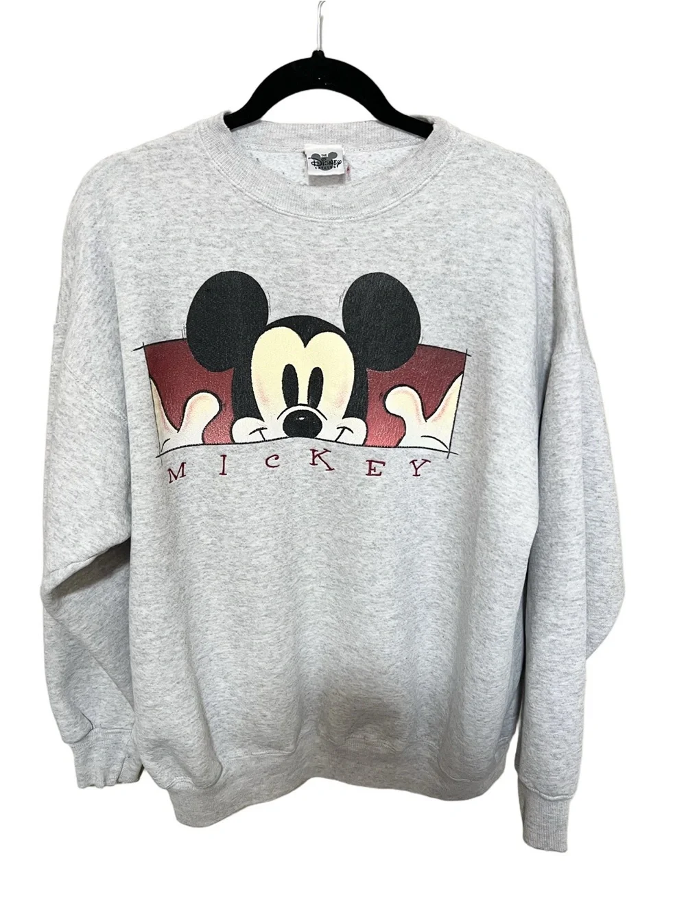 Vintage 90’s The Disney Catalog XL Mickey Graphic Sweatshirt Gray Unisex Retro